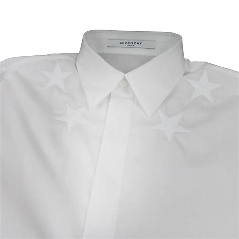 givenchy star stripe embroidered collar shirt|GIVENCHY Logo.